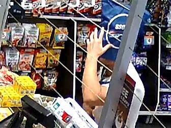 Robber Uses Bag On His Head As...